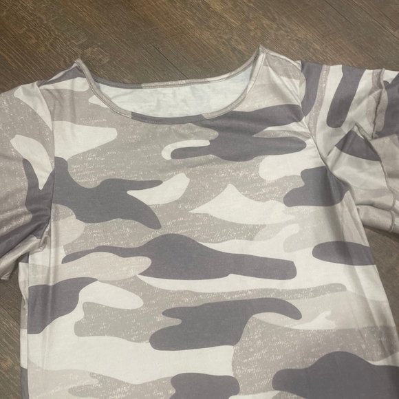 Camo Print Shift Dress, Size Small - Picture 11 of 12